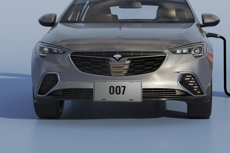 Closeup of bumper cover